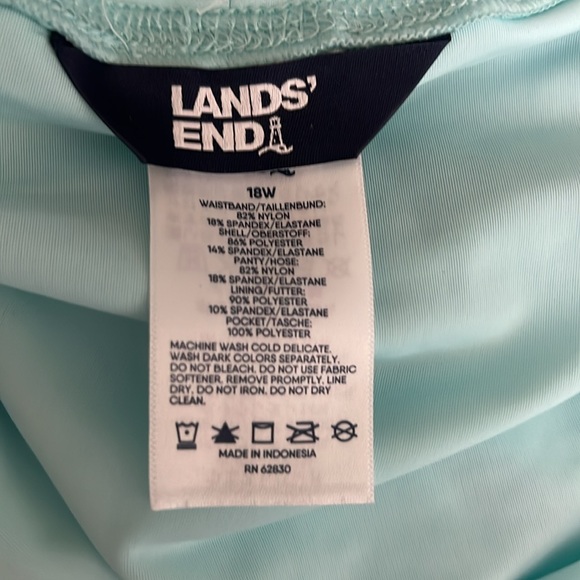 NWOT Lands' End Swim Short - Paradise Aqua - Picture 4 of 4
